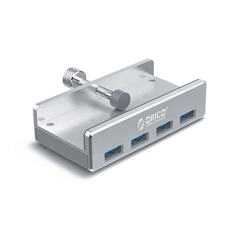 4 Ports Clips Hub - Aluminium