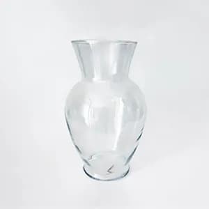Transparent Glass Vase 26x13 Cm
