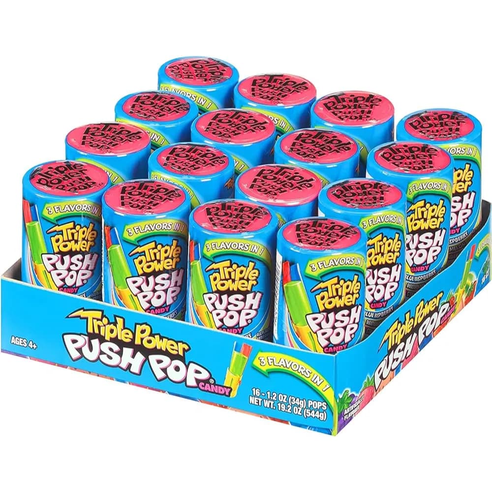 Triple Power Push Pop 34Gm (Color Assorted )