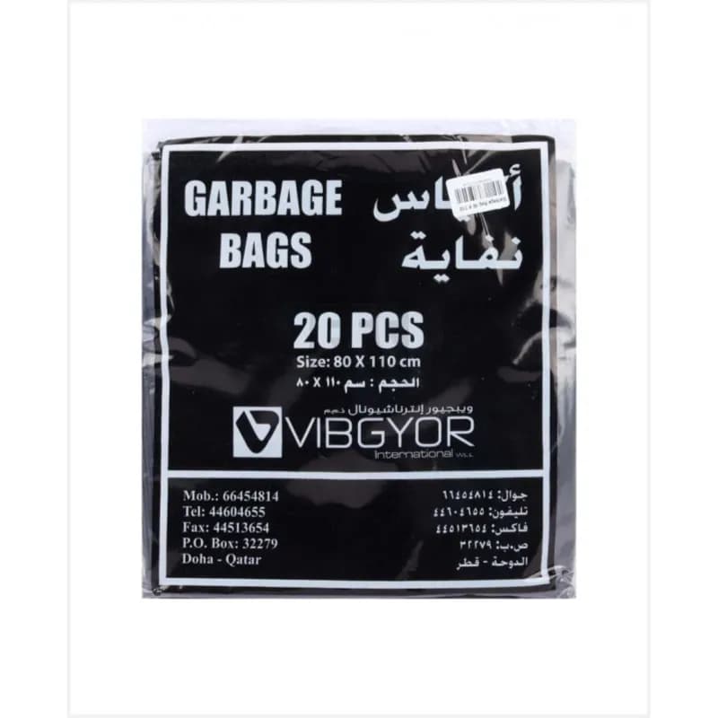 Vibgyor Garbage Bags 80x110cm 20pcs