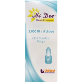 Hi Dee Vitamin D3 2000IU/ 5Drops Oral Solution Drops 10ml