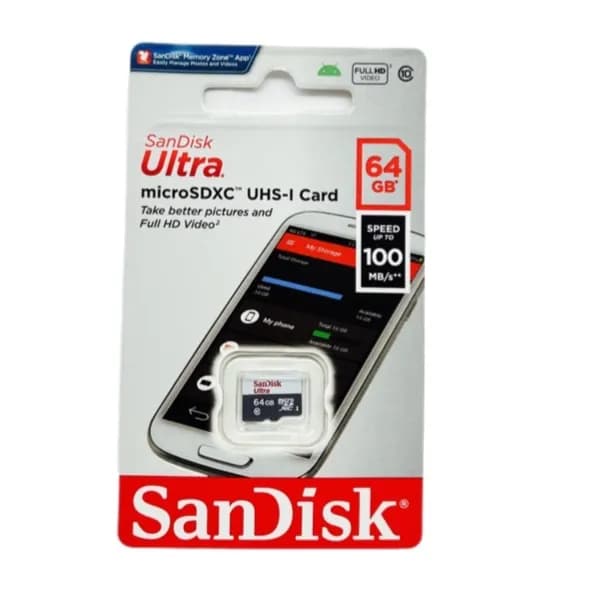 Sandisk Ultra Micro Sdxc Uhs-1 Card,64gb - 895