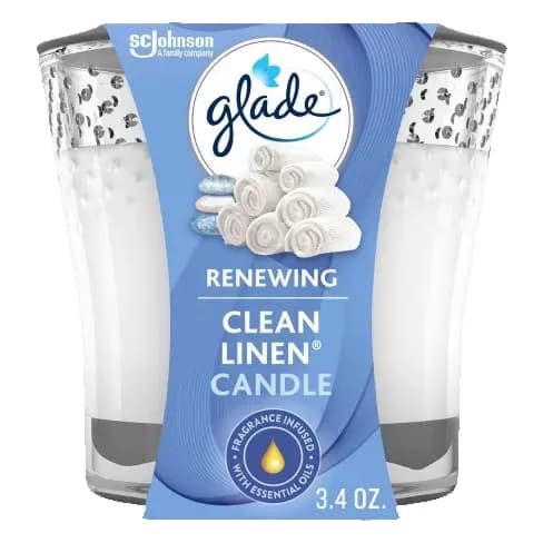 Glade Renewing Clean Linen 3.4oz 96gm