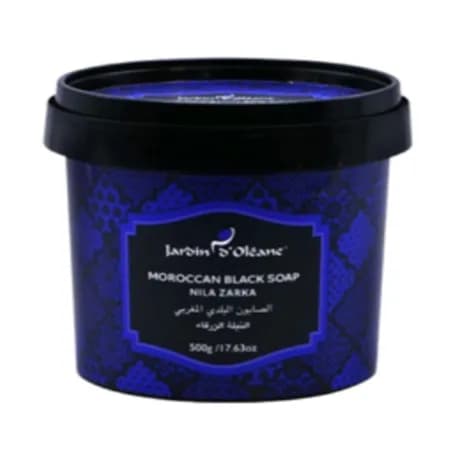 Jardin O' Oleane - Moroccan Black Soap With Indigo Blue 500G