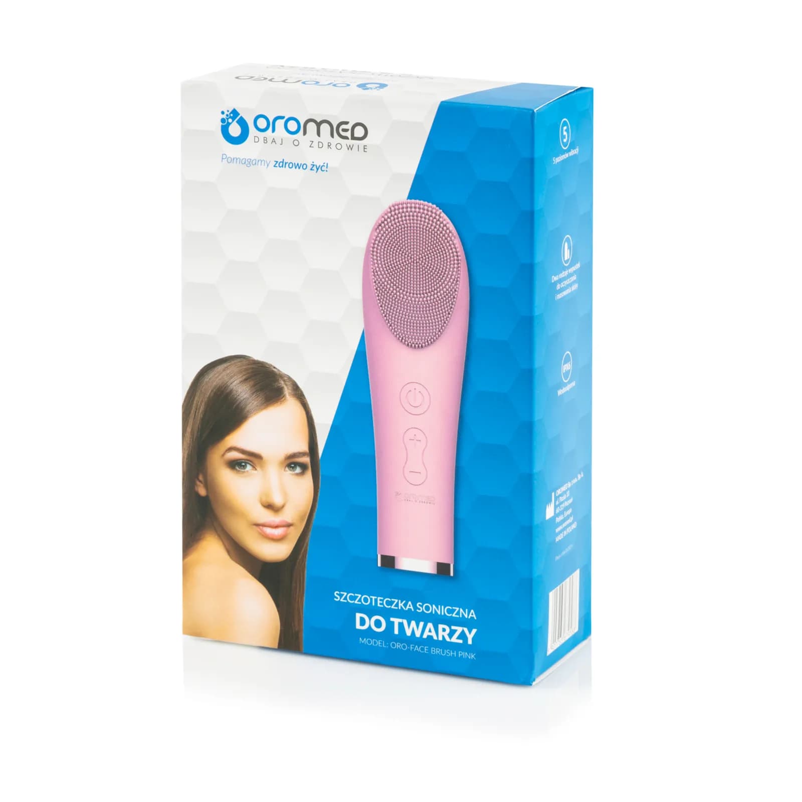 Oromed Sonic Brush For Face Pink