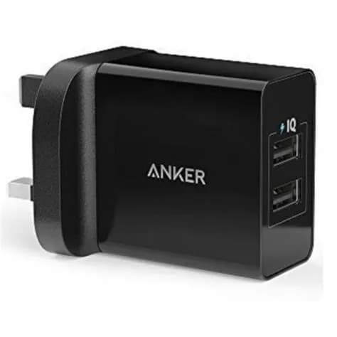 Anker 24W Dual Port Usb-A Adapter