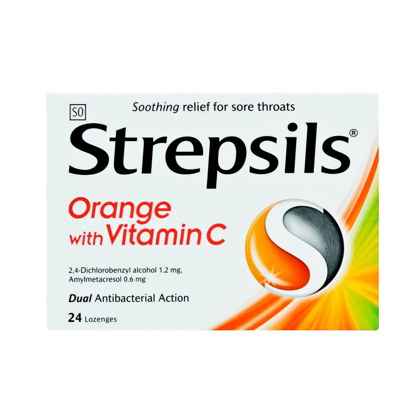 Strepsils Orange With Vitamin C 24 S