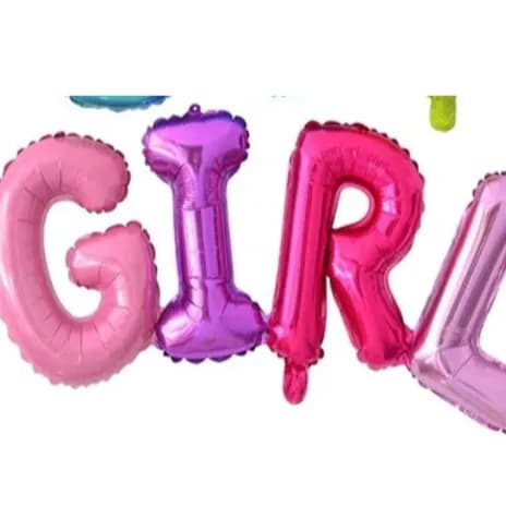 16 Inch Girl Letter Foil Balloon