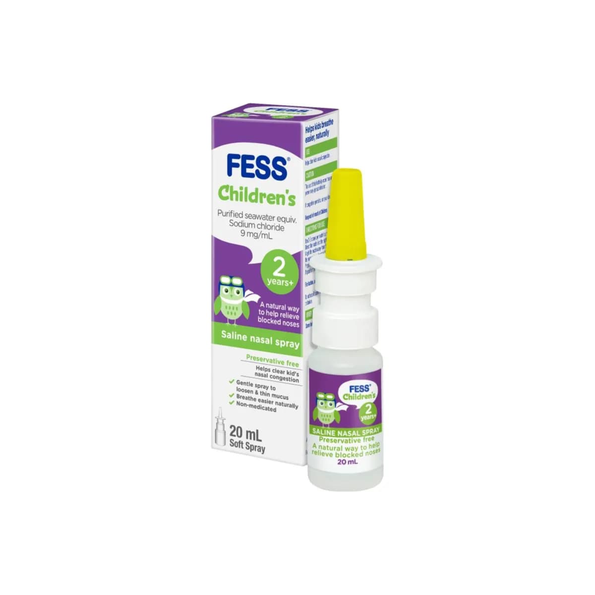 Fess Children's Saline Purified seawater nasal spray from +2 years 20ml