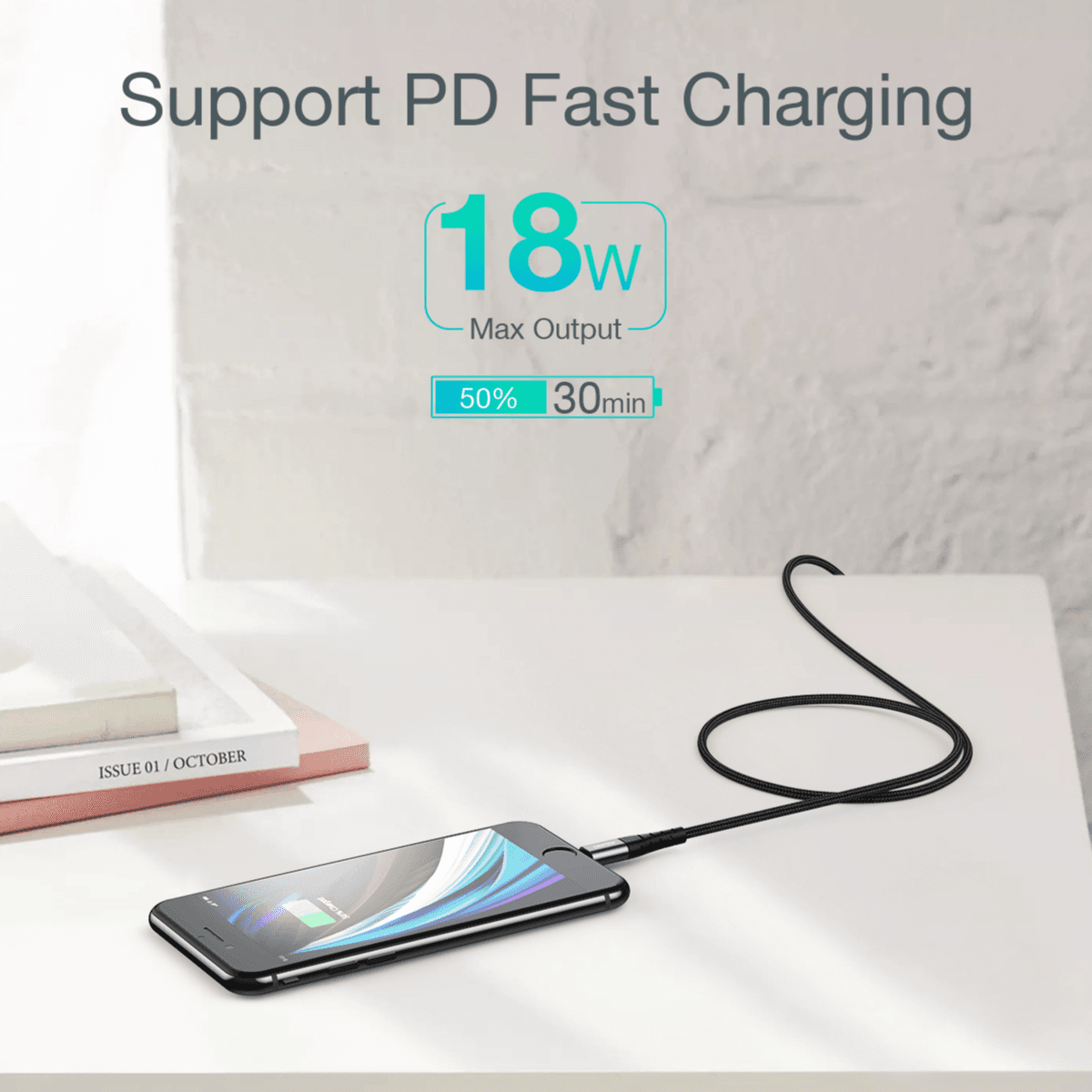 Choetech 3m Mfi Usb-c To Lightning Cable