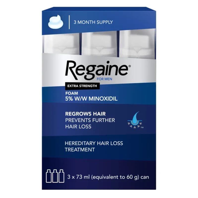 Regaine Men Foam 5% (3 X 60 Ml)