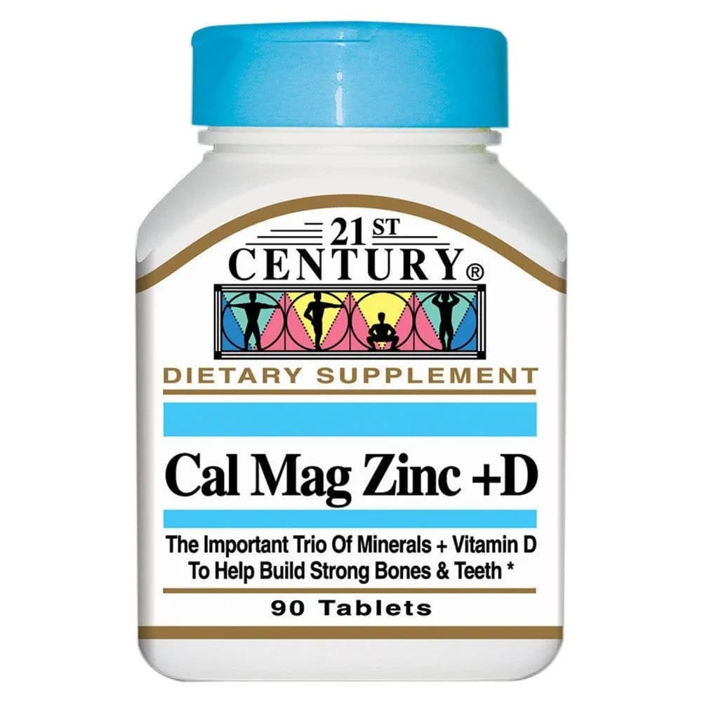 21St Century Calcium Magnesium Zinc 90 Tablets