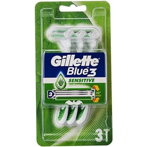 Gillette Blue3 Men'S Disposable Razors : 3 Razors