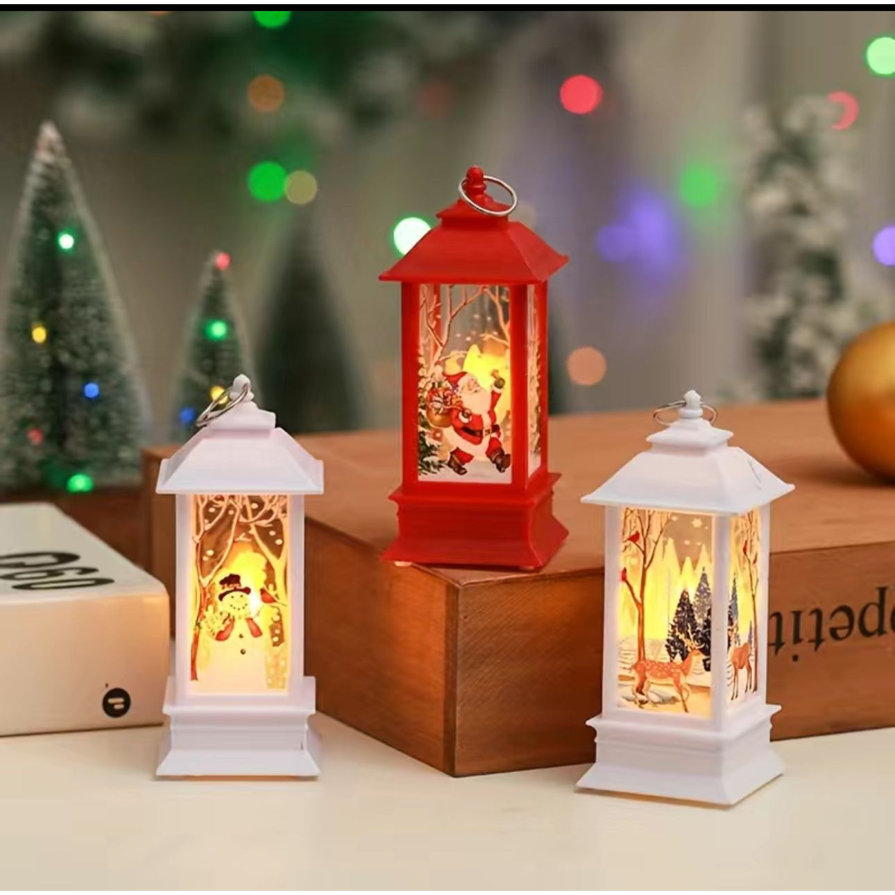 Christmas Wind Lamp Candlestick