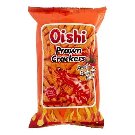 Oishi Prawn Crackers Sweet & Extra Hot 60 G