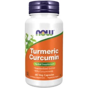 Now Turmeric Curcumin (60 Veg Capsules)