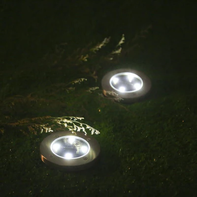 Led Solar Powered In-Ground Lights - Solar Pathway Lights (2 Pcs Value Pack)