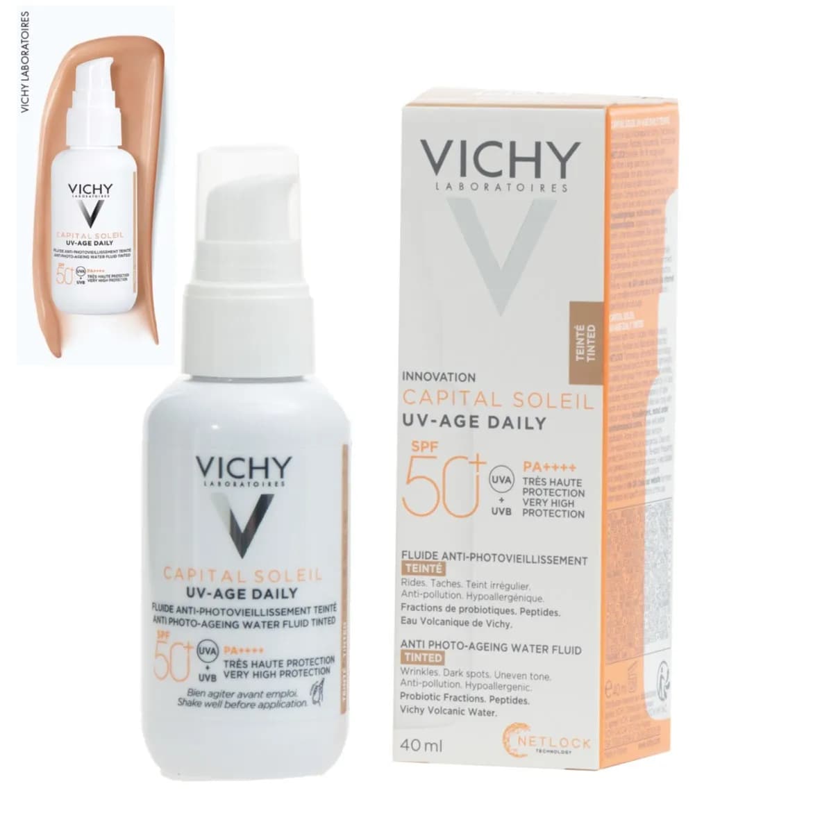 Vichy Capital Soleil Uv Age Daily Tinted Fluid Spf 50+ 40Ml