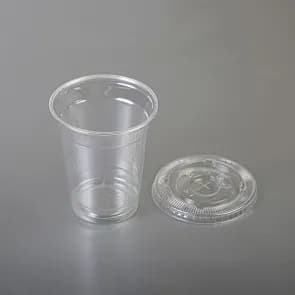 Plastic Cup Clear 12 Oz With Lid (1X50)