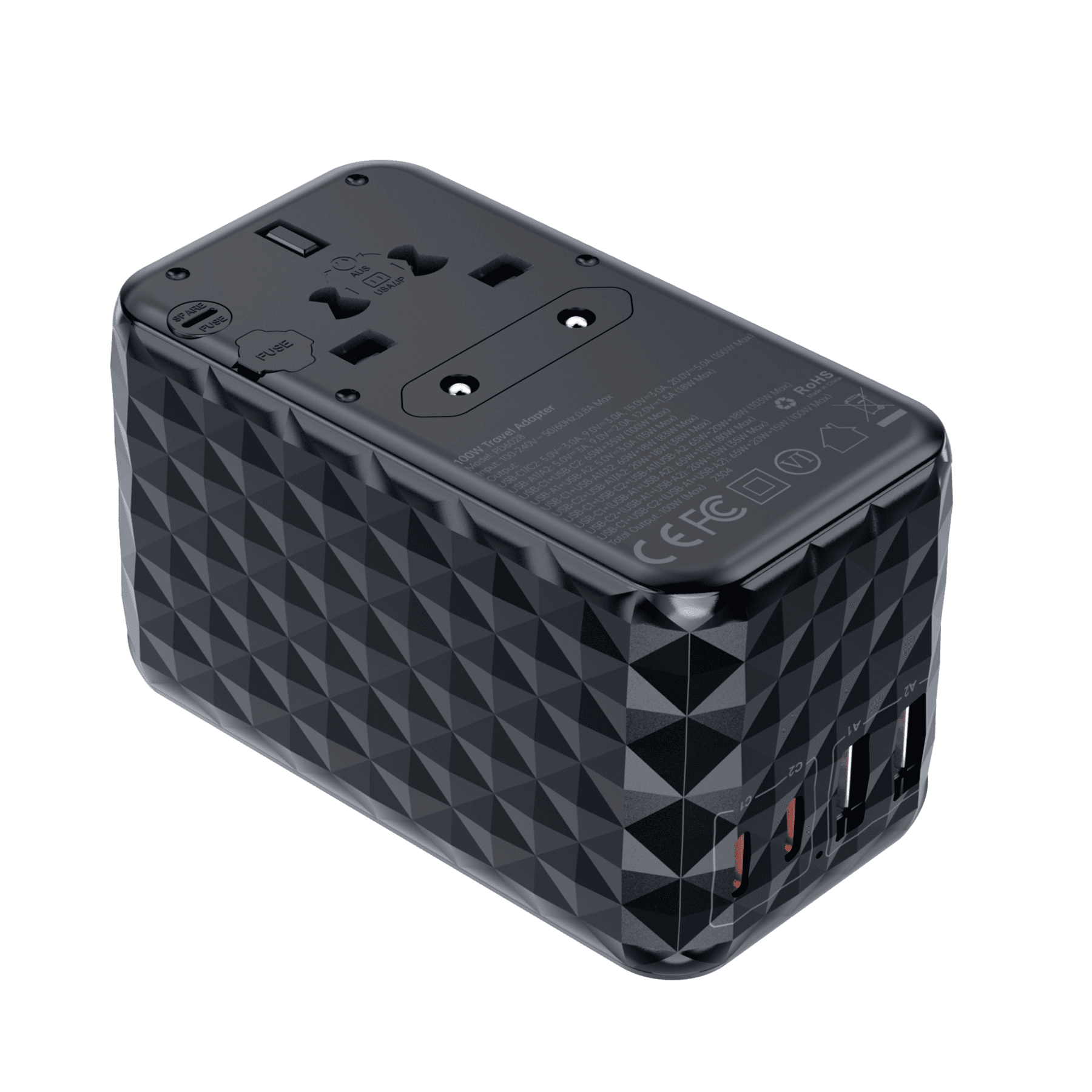 Chotech Pd100w 2c+2a Travel Wall Charger