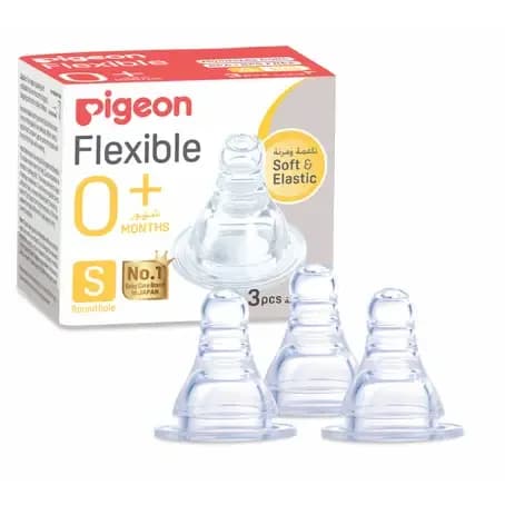 Pigeon Flex  Silicon Nipple+0M  S 3Pc B17351