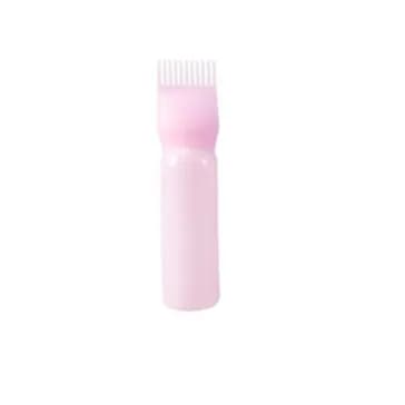 Hair Oil Measurment Cup With Comb - Pink