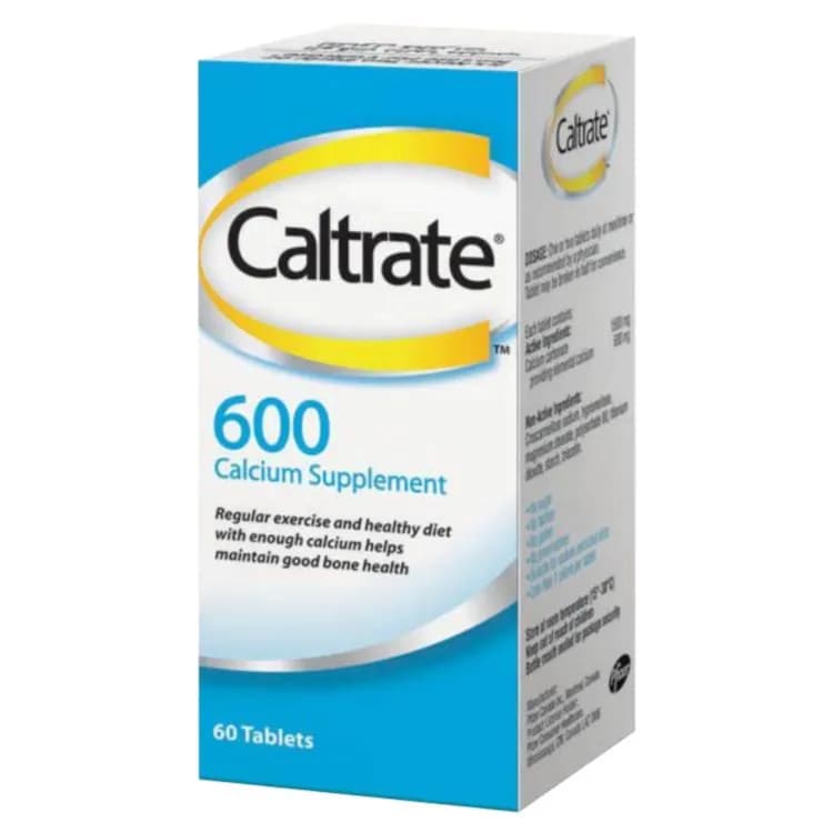 Caltrate 600mg Calcium Supplement 60 tablets