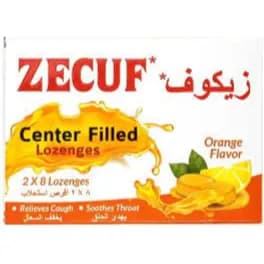 Zecuf Lozenges Center Filled Orange 16 S