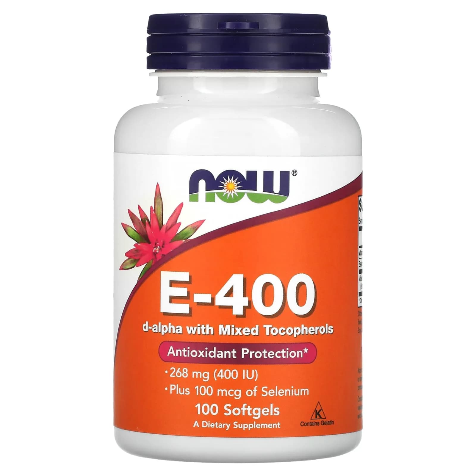 Now E-400 d-alpha with Mixed Tocopherols (100 softgels)