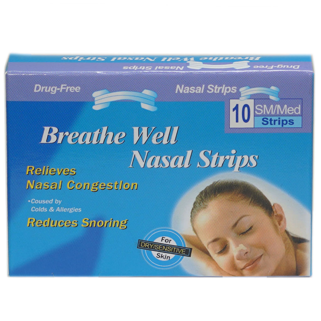 Breathe Well Nasal Strips S/M Strips