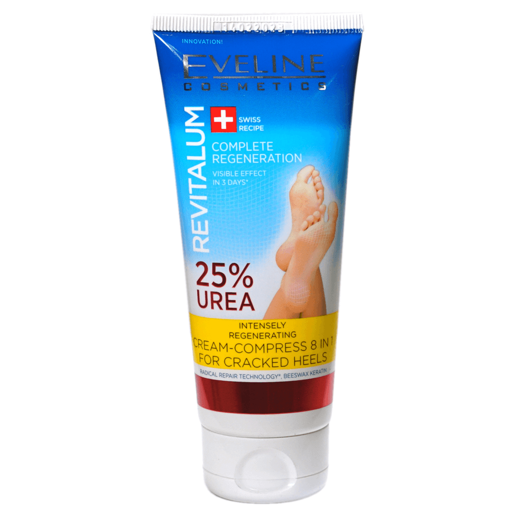 Eveline Previtalum Cream Compress 8In1 For Cracked Heels With 25% Urea For Complete Regeneration 75Ml  
