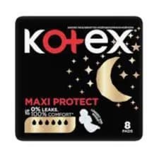 Kotex All Nighter Maxi Sanitary Pads 8 pk