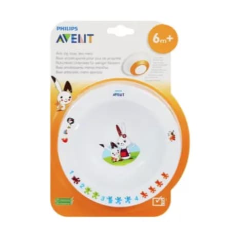 Avent Anti-Slip Small Toddler Bowl For 6+ Months Babies Ref Scf706/00 1Pcs