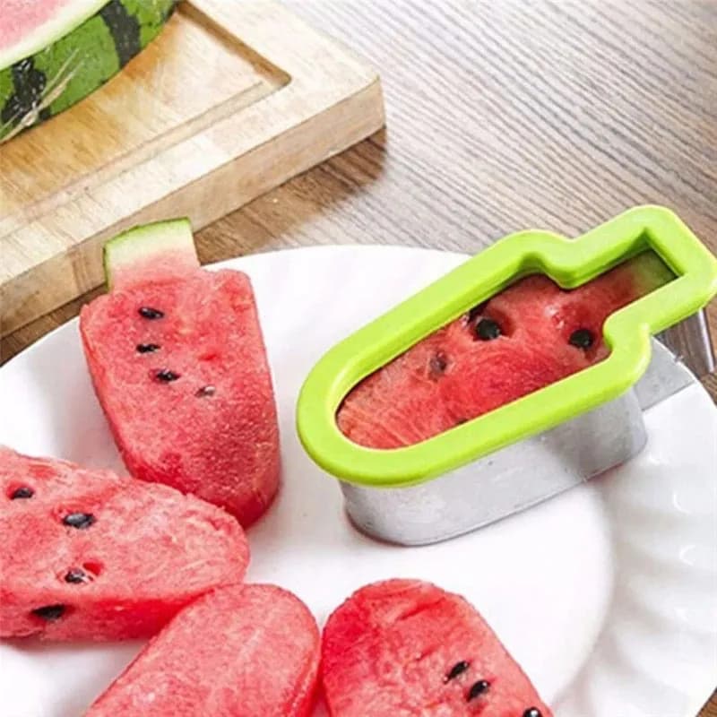 Creative Watermelon Slicer Ice Cream Popsicle Shape Cutter Mold Tool