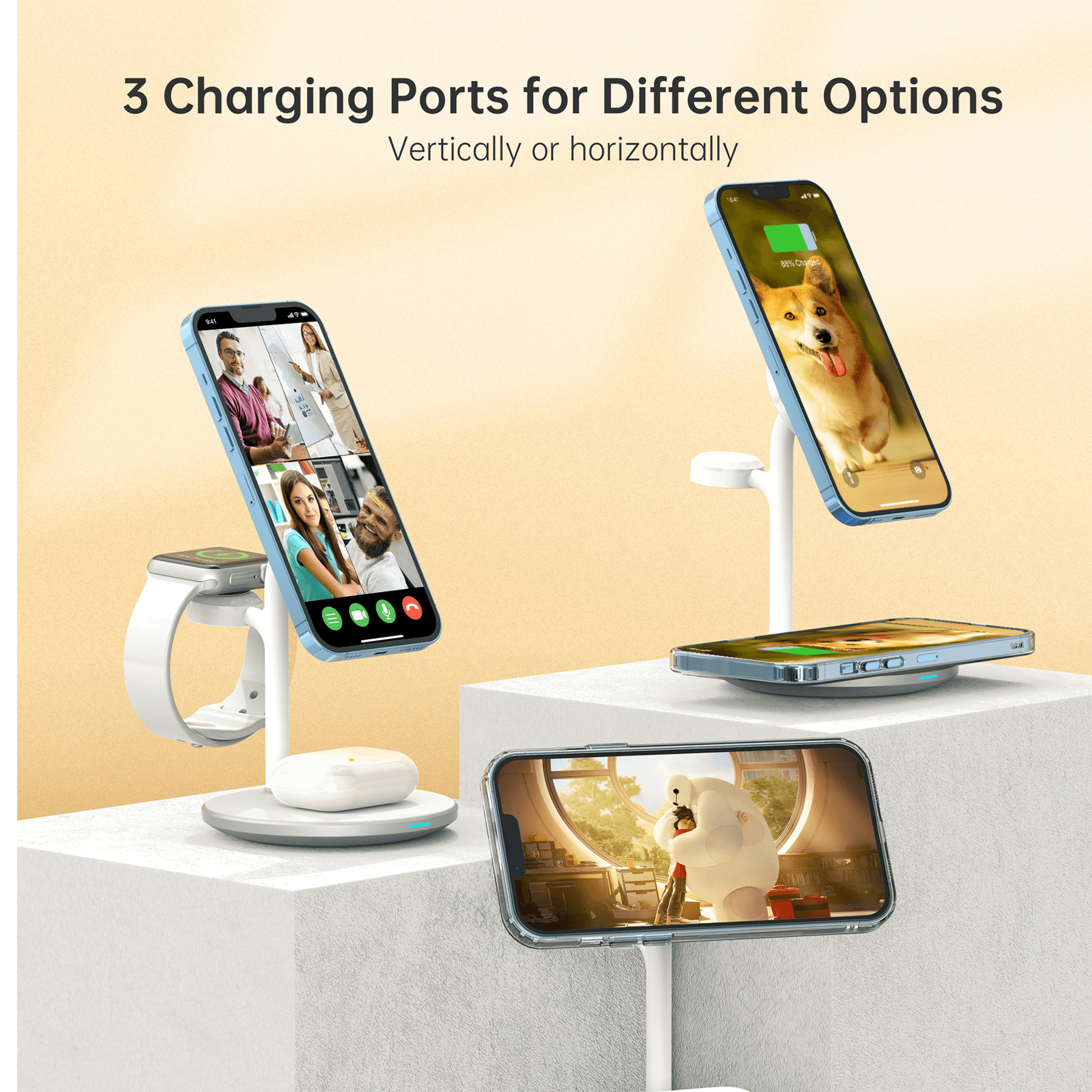 Choetech 3 In 1 Magsafe Charger