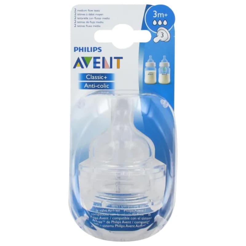 Philips Avent Classic/Classic Plus Teats 3 X 2 (Pa008)