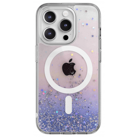 Switcheasy Starfield Case for iPhone 15 Pro / MagSafe / Drop-Resistant / 3D Effect / Twilight