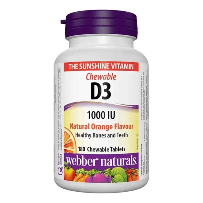 Webber Naturals The Sunshine Vitamin D3 1000 Iu