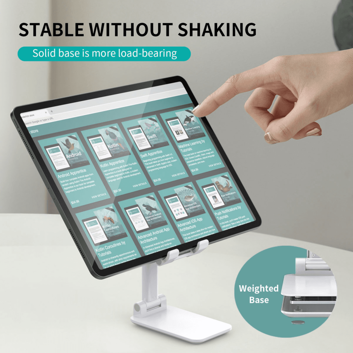 Choetech Floable Phone Desk Holder White With Mirror