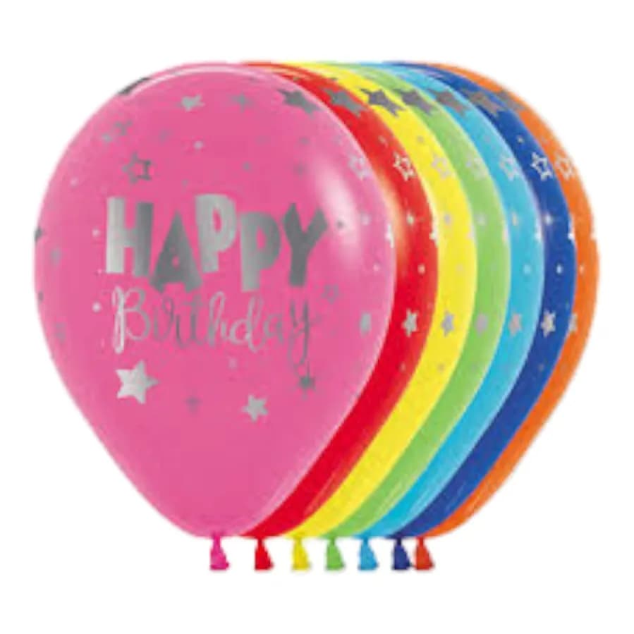 Happy Birthday Balloon With Heluim