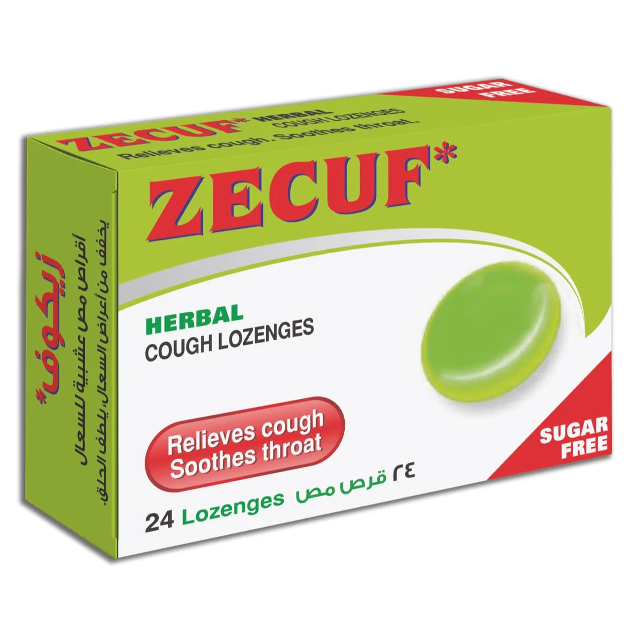 Zecuf Lozanges Herbal Sugarfree 24Loz.