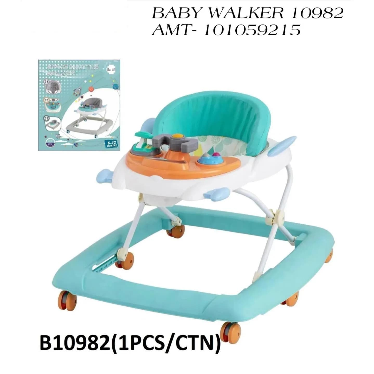 Baby Walker Space Shuttle Walker (Blue)B10982