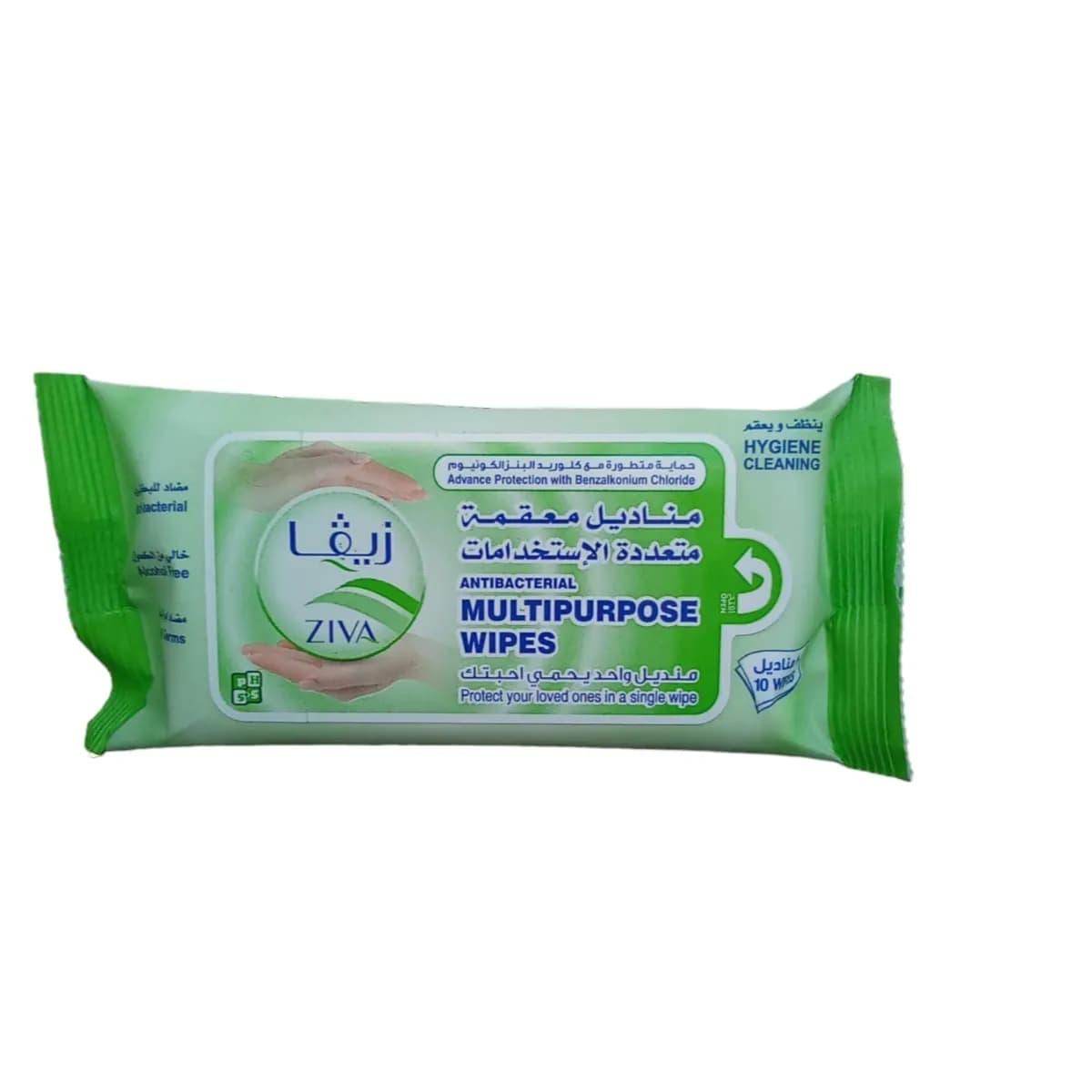 Ziva Anti Bacterial Wipe 10 Pc