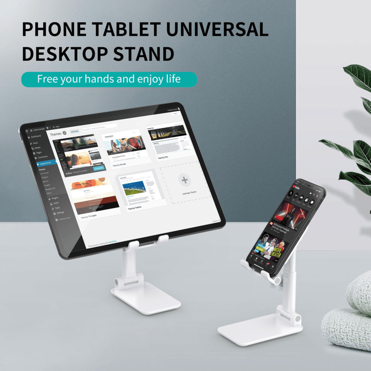 Choetech Floable Phone Desk Holder White With Mirror