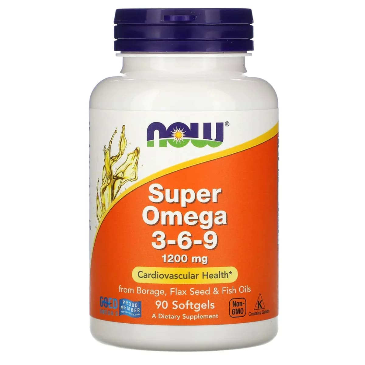 Now Super Omega 3-6-9 1200mg (90 Softgels)