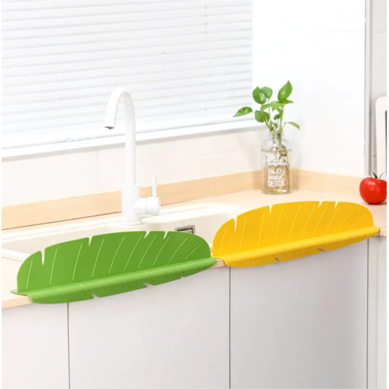 Kitchen Sink Splash Guard - Water-Resistant Backsplash with Suction Cup