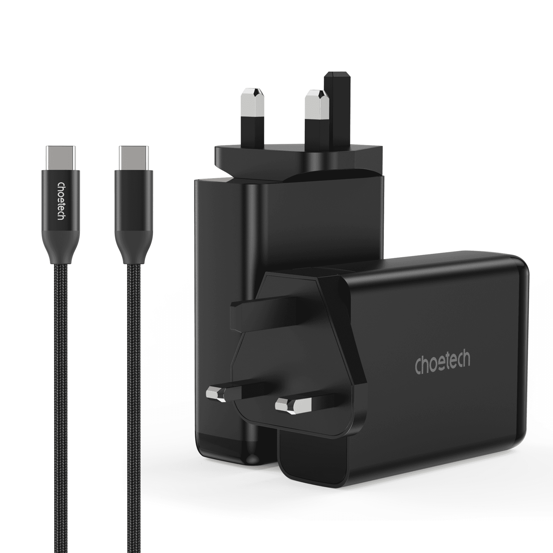 Choetech 140w 2c+2a Gan Wall Charger Uk