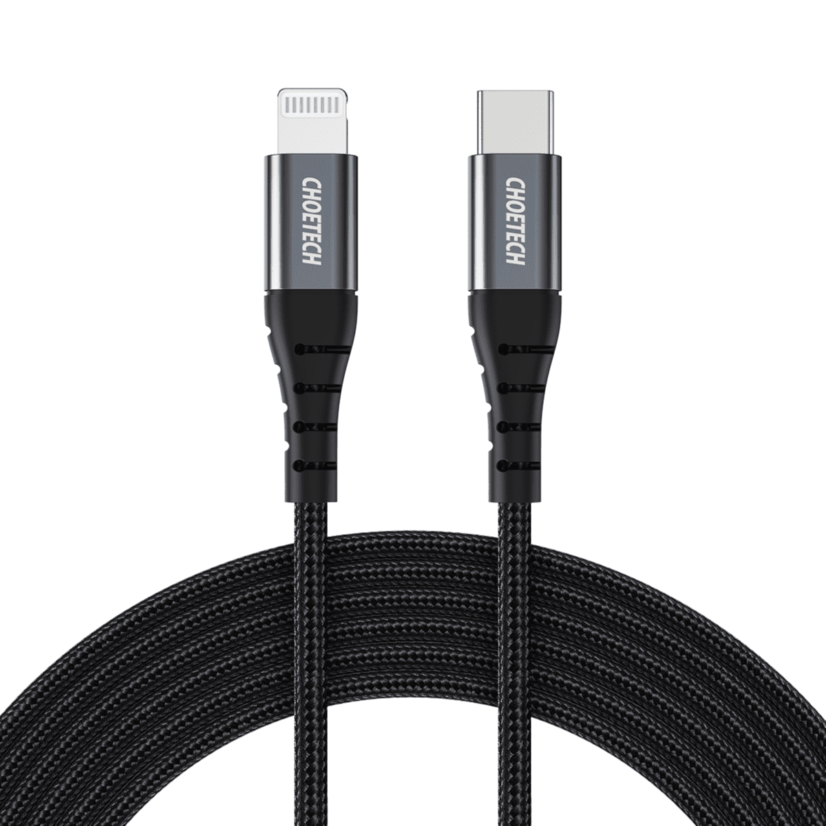 Choetech 1.2m Type-c To Lightening Mfi Nylon Braid Cable