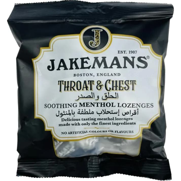 Jakemans Throat & Chest Soothing Menthol Lozenges 73 G