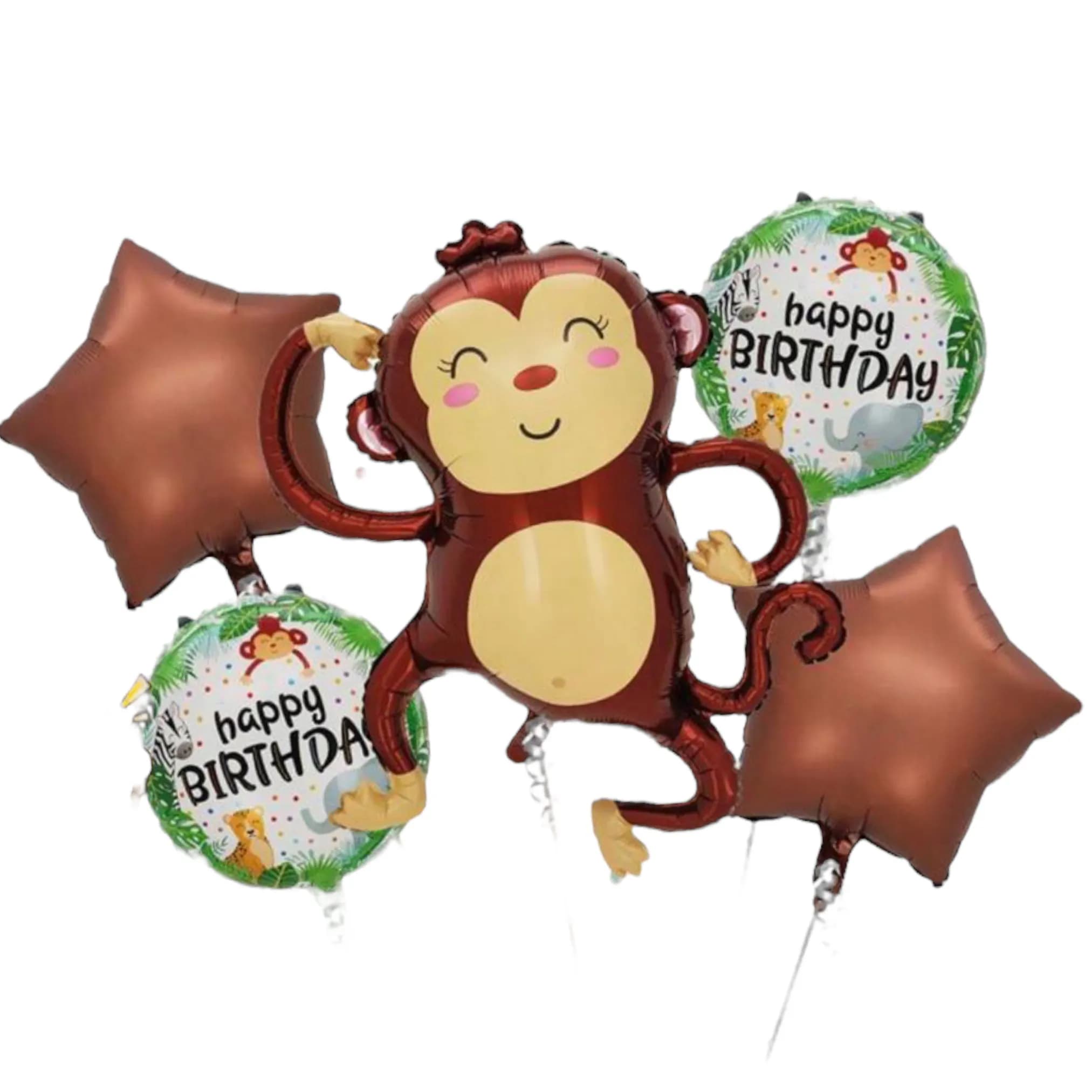 5 Helium Balloon Monkey